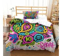 Animal Juego De Funda Nórdica Juegos De Cama 3D Funda Nórdica Funda De Edredón De Microfibra con Cremallera Juego De 3 Piezas Single(135x200cm