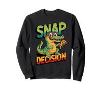 Animal Juegos de Palabras Snap Decisión Divertido cocodrilo Sudadera