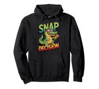 Animal Juegos de Palabras Snap Decisión Divertido cocodrilo Sudadera con Capucha