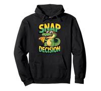 Animal Juegos de Palabras Snap Decisión Divertido Dibujos Animados cocodrilo Sudadera con Capucha