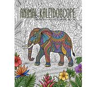 Animal Kaleidoscope Coloring Book: A Stained Glass Coloring Book Featuring Majestic Wildlife, Birds, Ocean Creatures, and Botanical Designs