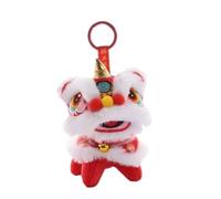 Animal Keychains Plush New Year Ornaments Doll Stuffed Backpack Keyring