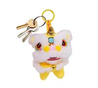 Animal Keychains Plush New Year Ornaments Doll Stuffed Backpack Keyring