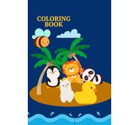 Animal Kingdom Coloring Book for Kids: Cute & Easy Animal Designs from the Jungle, Farm, and Sea - Fun Coloring Pages for Toddlers and Kids Ages 3-8