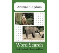Animal Kingdom Word Search Puzzle Book: Big word search book for adults, puzzle book, Anxiety relief and relaxation. 6x9 inches,110 pages, 50 + puzzles... Gift for Vacations, Holidays and Free Times