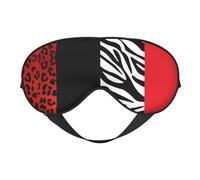 Animal leopardo rojo y cebra, Cubreojos completos Antifaz bloqueador de luz Antifaz para dormir Antifaz suave con los ojos vendados Noche