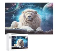 Animal Lion - Puzzle de madera adulto 1000 P - Challenge Puzzles - Adultos y niños a partir de 12 años (75 × 50 cm)
