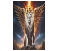 Animal Lion - Puzzle de madera adulto 1000 P - Challenge Puzzles - Adultos y niños a partir de 12 años (78 × 53 cm)