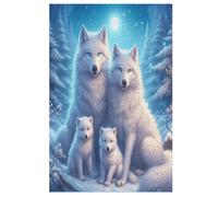 Animal Lobo Puzzles Adultos 1000 Piezas de Madera Juguete De Puzzle Desafío Del Cerebro Para Niños, Inteligencia (78×53cm)