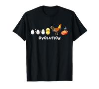 Animal Lover Evolution Joke Juego de Pollo OVOLUTION Farming Camiseta