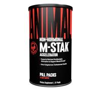 ANIMAL M-Stak - todo-en-uno-fórmula para Hardgainers - suplemento no hormonal para favorecer el desarrollo muscular - con aminoácidos, jengibre y cafeína - 21 envases
