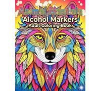 Animal Mandala Alcohol Markers Adult Coloring Book: Simple Nature-Inspired Mandala Designs for Creative Coloring