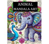 Animal Mandala Art : Coloring book