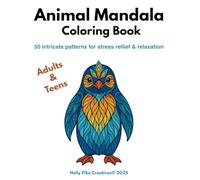 Animal Mandala Coloring Book: 50 Intricate Patterns for Stress Relief & Relaxation