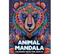 Animal Mandala Coloring Book For Adults: 50 Intricate Designs, Paisley Patterns For stress Relief And Relaxation, Large Print