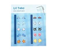 Animal Marine Stickers, Diy Cute Labels, Self Adhesive Pack with Quick Use, Notebook Decor with Bright Colors, 3.9x5.9inches School Supply, Craft for Diary Pages Schedules Textbooks Planners Guides