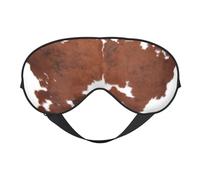 Animal Marrón Piel De Vaca Estampado Vaca, Cubreojos completos Antifaz bloqueador de luz Antifaz para dormir Antifaz suave con los ojos vendados Noche