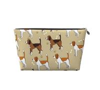 Animal Mascota Beagle Inteligente Lindo de Dibujos Animados, Bolsa de artículos de tocador Bolsa de Maquillaje Bolsa de cosméticos Bolsa de artículos de tocador de Viaje portátil
