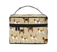 Animal Mascota Beagle Inteligente Lindo de Dibujos Animados, Bolsa de Maquillaje Bolsa de cosméticos Bolsa de Aseo de Viaje portátil Estuche para lápices
