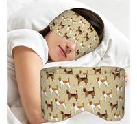 Animal mascota Beagle lindo e inteligente de dibujos animados, Antifaz para dormir, ideal para el hogar, viajes y trabajo por turnos. Cubre completamente los ojos y bloquea la luz.