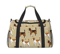 Animal Mascota Beagle Lindo e Inteligente de Dibujos Animados,Bolsas Deportivas, Bolsos de Viaje Deportivos Cruzados de Mano, Bolsas de Viaje de Gran Capacidad para Mujeres y Hombres.