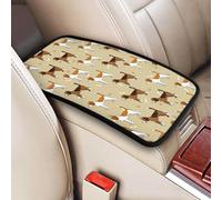 Animal mascota Beagle lindo e inteligente de dibujos animados,Funda para reposabrazos de consola central de vehículo, almohadilla suave y cómoda para pasamanos de coche, cojín universal