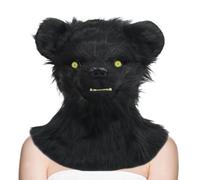Animal Masques For Adults | Realistic Bear Shaped Open Mouth Costume | Hall