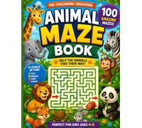 Animal Maze Book: 100 Fun Mazes for Kids Ages 4-8
