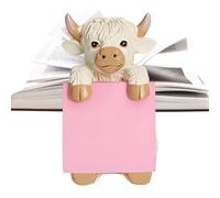 Animal Memo Pad Dispenser, Cute Cow Desk Organizer, Kawaii Office Supply Accessory, Convenient Pop Up Paper Holder With Stable Base, Fun Decorative Stationery For College