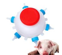 Animal Milk Feeder, Baby Lamp Feeder, Goat Milk Feeders, 2.5L Milk Feeders, Pacifier Farm Tool, 2.5L Animal Feeder With 6 Reusable Pacifiers For Calf, Lamb, And Puppy Nursing, Farm And Pet Care