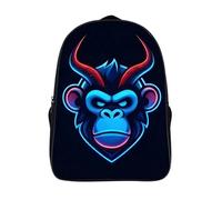 Animal Mochilas Ligeras Informal Moda Mono Informal Grande Mochila 2 Compartimento Con Arnés Ajustables Mochila Escolar En 3D-16，para Adolescentes Adultos Safari De Senderismo