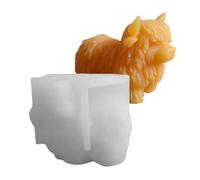 Animal Mold - Highland Cow Cake Topper, resina Moulds Animals, Resin Molds For Figurines, Flexible Reusable 3D Candle Mould For Creative Crafts Food Cake Snack Candy Gummy Ice Chocolate