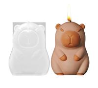Animal Molds Set, 3D Capybara Silicona, 2,52 x 2,52 in Flexible No Tick Mould, Reutilizable Food-Grade Material, Easy Release Design for Ice Cream Cake Jewelry Pudding Craft Art