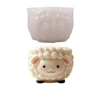 Animal Molds Silicone, Cute 3D Goat Statue Casting Mould, Lamb Shape Resin And Candle Mold For Plaster Clay Concrete DIY Craft Potted Plant Pen Holder Desk Decor Container Handmade Art Projects Use