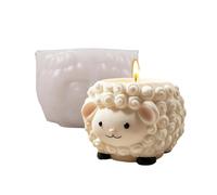 Animal Molds Silicone - Cute 3D Goat Statue Mould, Lamb Mold for Candle Jar, Plaster Resin Clay Concrete Casting, DIY Craft Potted Plant Pen Holder Desk Decor, Container Making Use