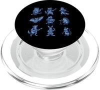 Animal Music Retro 90s Band Playing Instruments Concierto PopSockets PopGrip para MagSafe