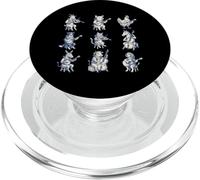 Animal Music Retro 90s Band Playing Instruments Concierto PopSockets PopGrip para MagSafe
