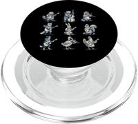 Animal Music Retro 90s Band Playing Instruments Concierto PopSockets PopGrip para MagSafe