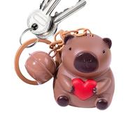 Animal para mochila, dije de corazón para bolsa de capibara, colgante decorativo de animal, bonitos accesorios de mochila para bolso, mochila de teléfono celular, Refer to description, Acrilonitrilo