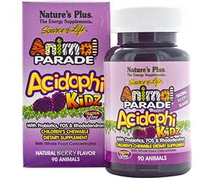 Animal Parade Acidophi Kidz 90 comprimidos de Nature's Plus