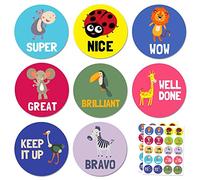 Animal Pegatinas de Recompensa - 10 diseños, 400 pegatinas