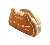 Animal Pencil Case, Portable 3D Cat Large Capacity Pouch with Zip Closure | Stationery Organizer Featuring Adorable Feline Shape Stores School Essen-tials Neatly For Class Travel Study