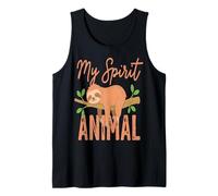 Animal Perezoso de My Spirit, Divertido y Lindo Camiseta sin Mangas