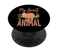 Animal Perezoso de My Spirit, Divertido y Lindo PopSockets PopGrip Adhesivo