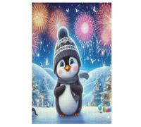 Animal Pingüino Rompecabezas Adultos 1000 Piezas de Madera Juguete De Puzzle Desafío Del Cerebro Para Niños, Inteligencia 78×53cm
