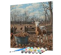 Animal Pintar por Numeros Adultos Oveja Pintura por Numeros 90 x 120 cm, DIY Kit Manualidades Adultos, Paint by Numbers Adult Con Pinceles Pigmento Acrílico Para Decoracion Hogar Pared (Model-1251)