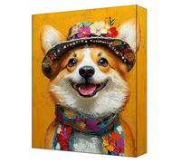 Animal Pintar por Números Adultos perro, DIY Cuadros para Pintar por Números con Acrílicas y Pinceles, Manualidades adultos, Kit Completo de Lienzo 30x40cm, Decoración del Hogar (Sin Marco) G-79