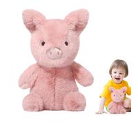 Animal Plush, Stuffed Hog Doll, 9.84in Adorably Lightweight with Soft PP Cotton, Cuddly Plush Toy for Girls Women, Room Decor for Friends, Sisters, Girlfriend, Pink