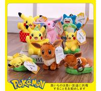 Animal Pokemon serie Pikachu Pichu Eevee Espeon Sylveon Umbreon Kawaii juguetes de peluche lindo colgante llavero regalos de cumpleaños Charmander 10.5cm