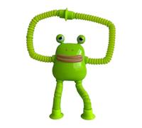 Animal Pop Tubes, Frog-Themed Sensory Fidget Toy, Telescopic Suction Cup Play Tube for Toddler, Educational Stretch Toy for Kids, Boys, Girls, Classroom, Travel, 1 Piece
